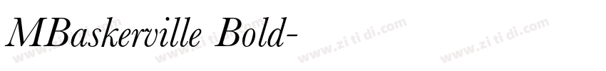 MBaskerville Bold字体转换